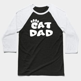 Cat Dad Logo Baseball T-Shirt